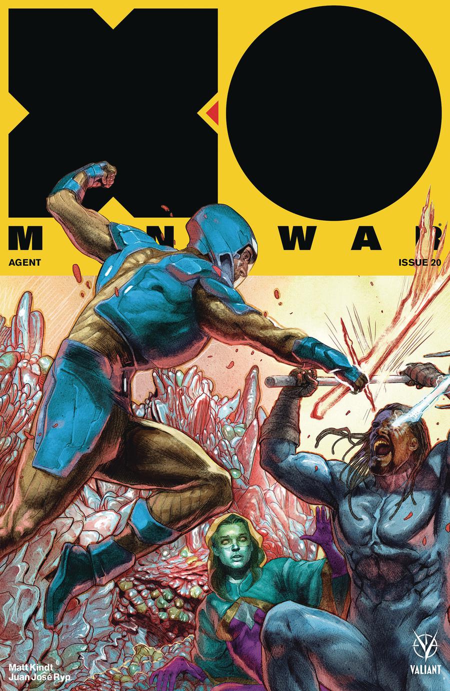 X-O Manowar Vol 4 #20 Cover E Incentive Renato Guedes Interlocking Variant Cover