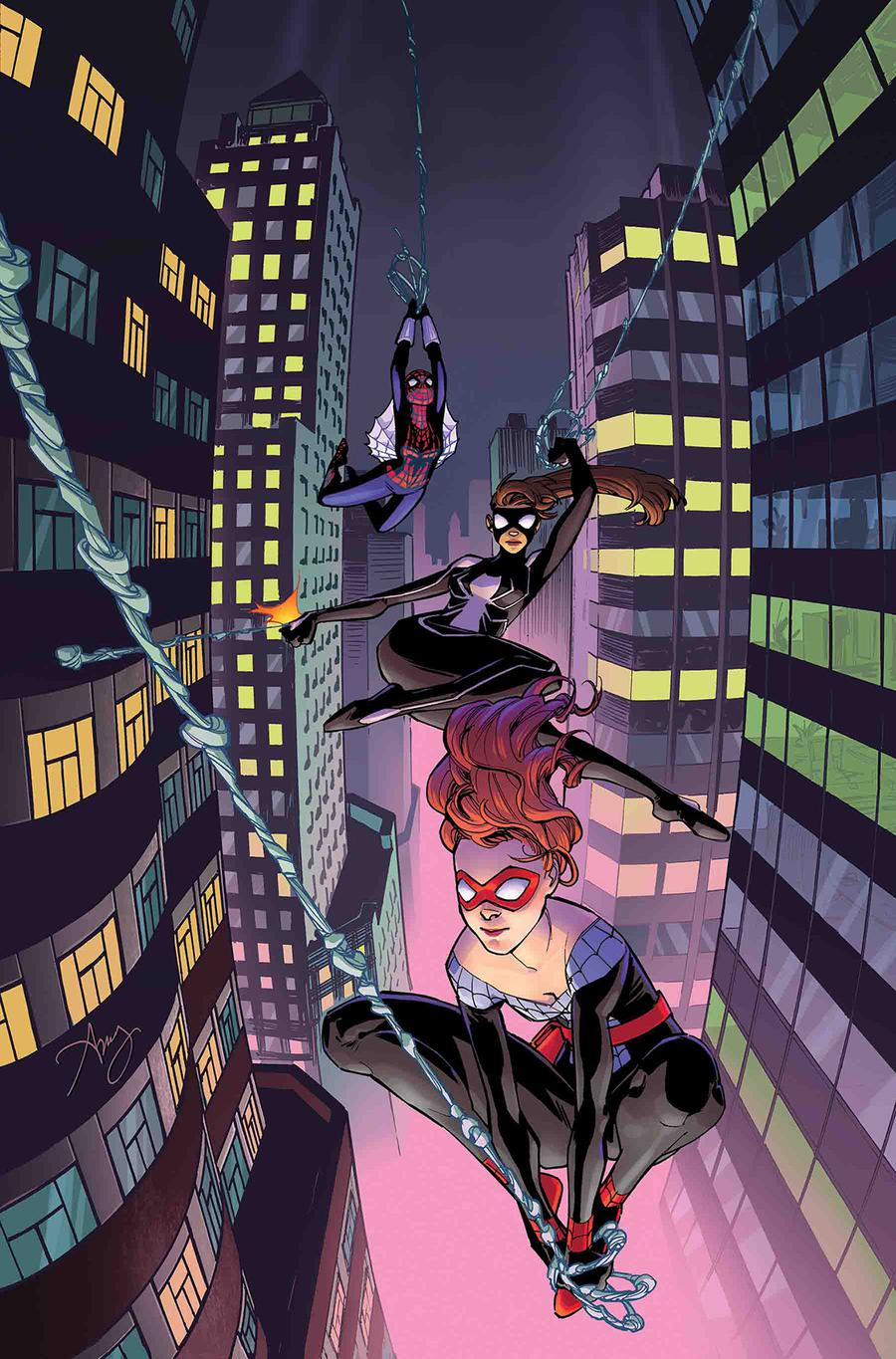 Spider-Girls #1 Cover B Incentive Amy Reeder Variant Cover (Spider-Geddon Tie-In)