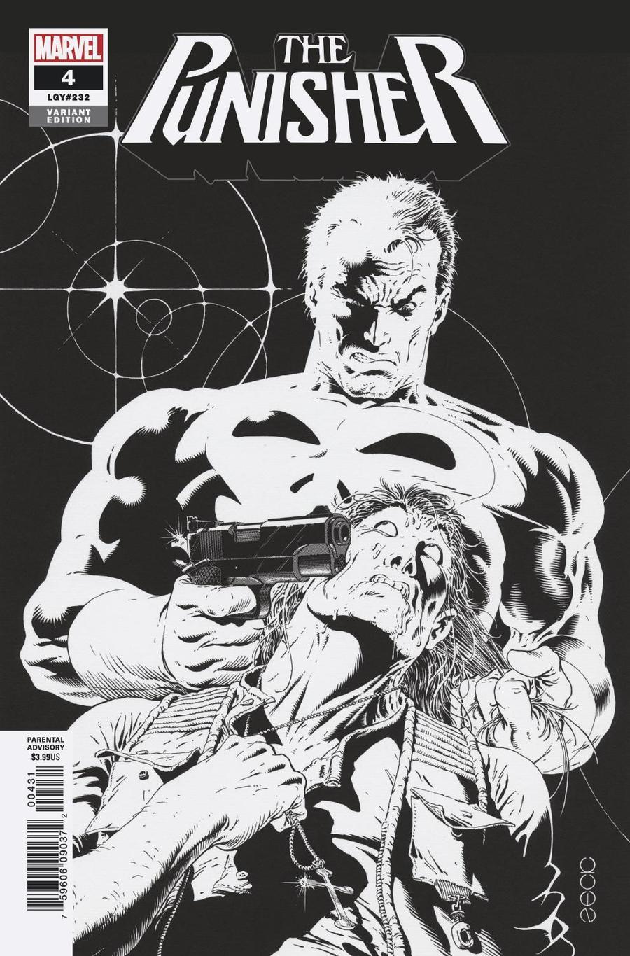 Punisher Vol 11 #4 Cover C Incentive Mike Zeck Hidden Gem Sketch Variant Cover