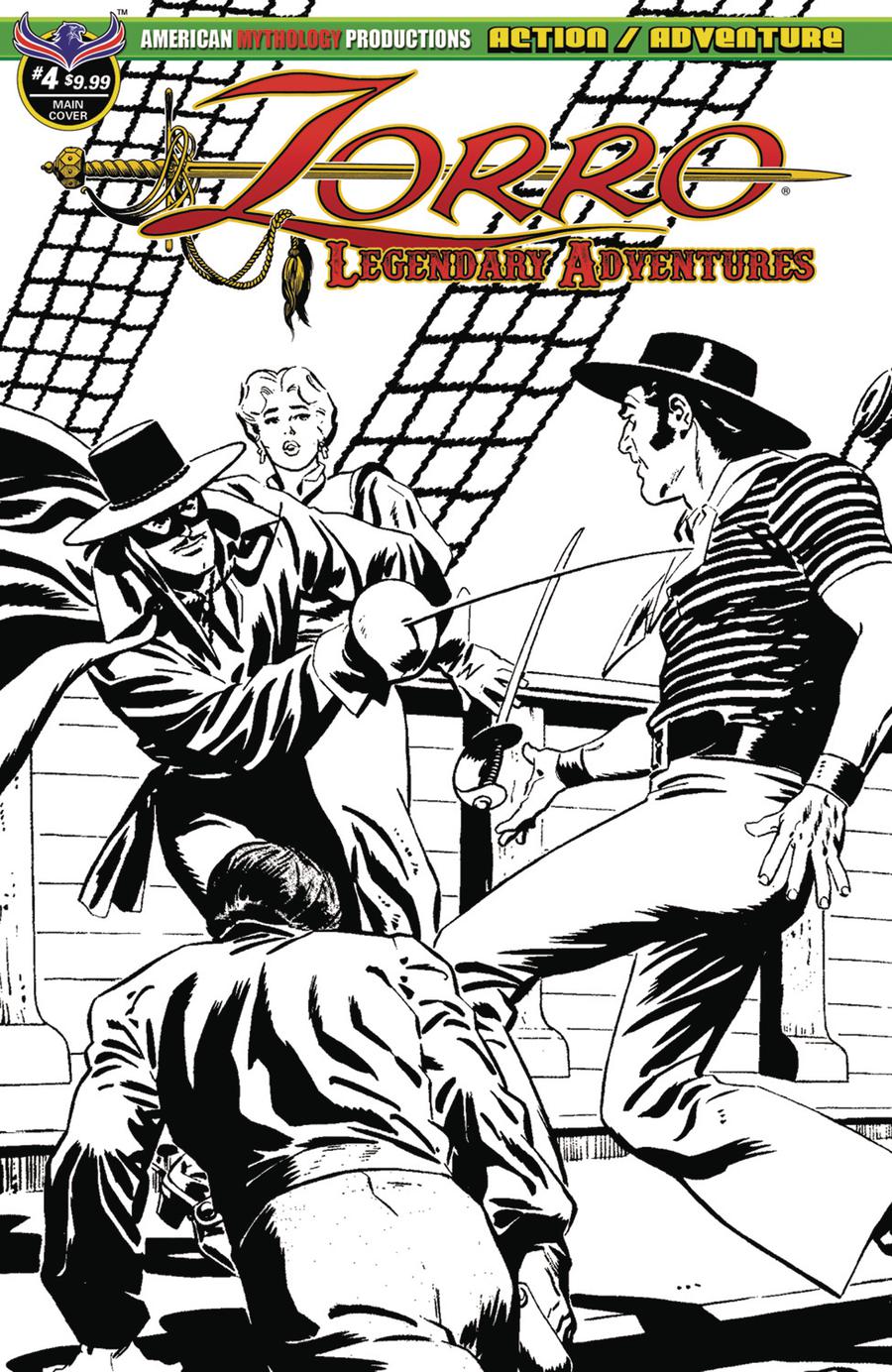 Zorro Legendary Adventures #4 Cover B Variant Francisco Cueto Blazing Blades Of Zorro Limited Edition Cover