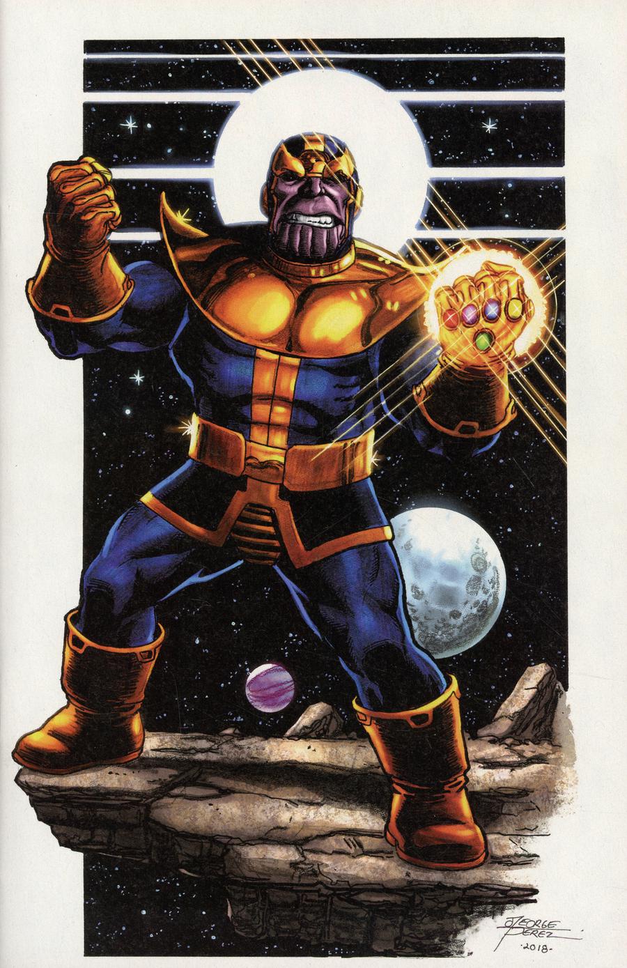 Thanos Legacy #1 Cover G Incentive George Perez Virgin Variant Cover