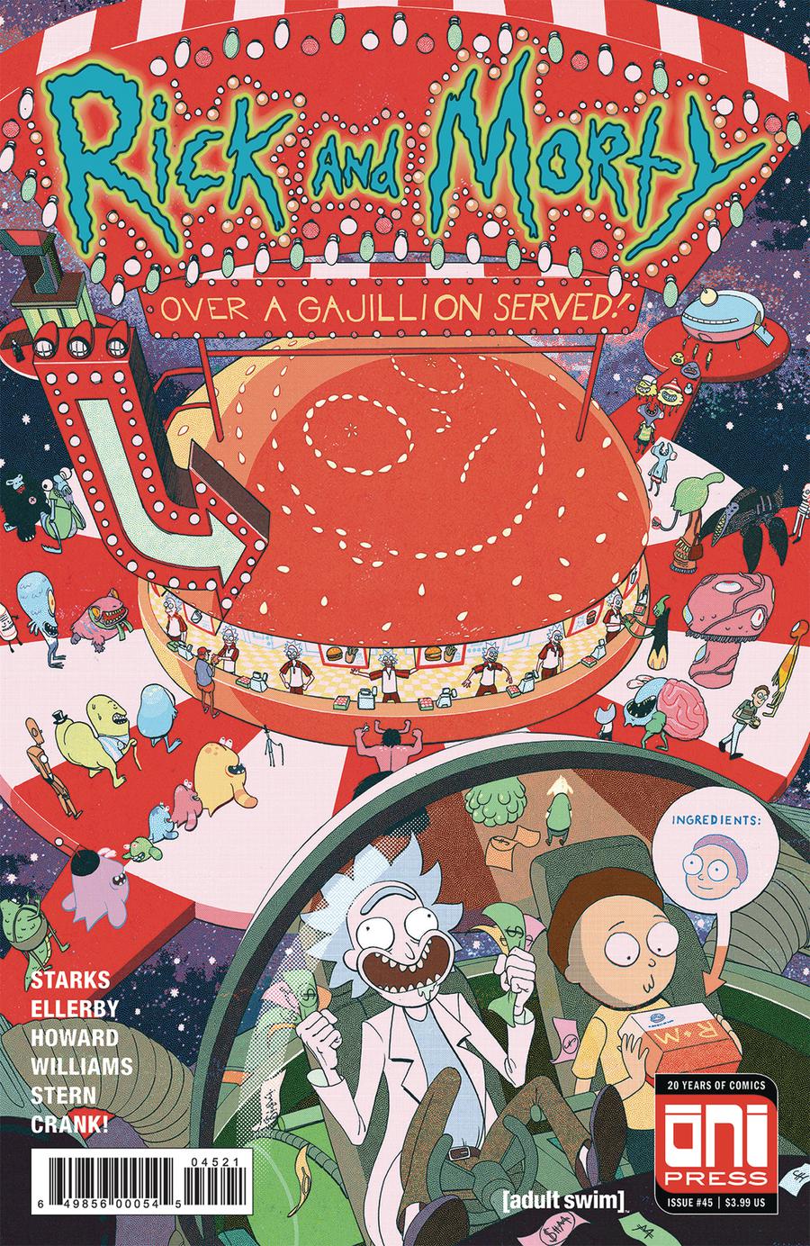 Rick And Morty #45 Cover B Variant James Harvey Cover