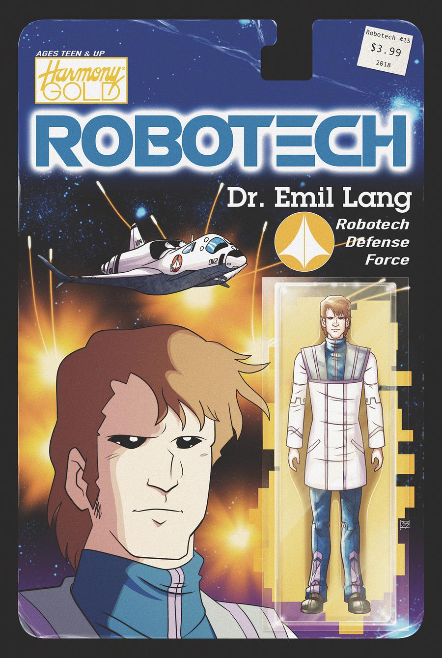 Robotech Vol 3 #15 Cover B Variant Blair Shedd Action Figure Cover