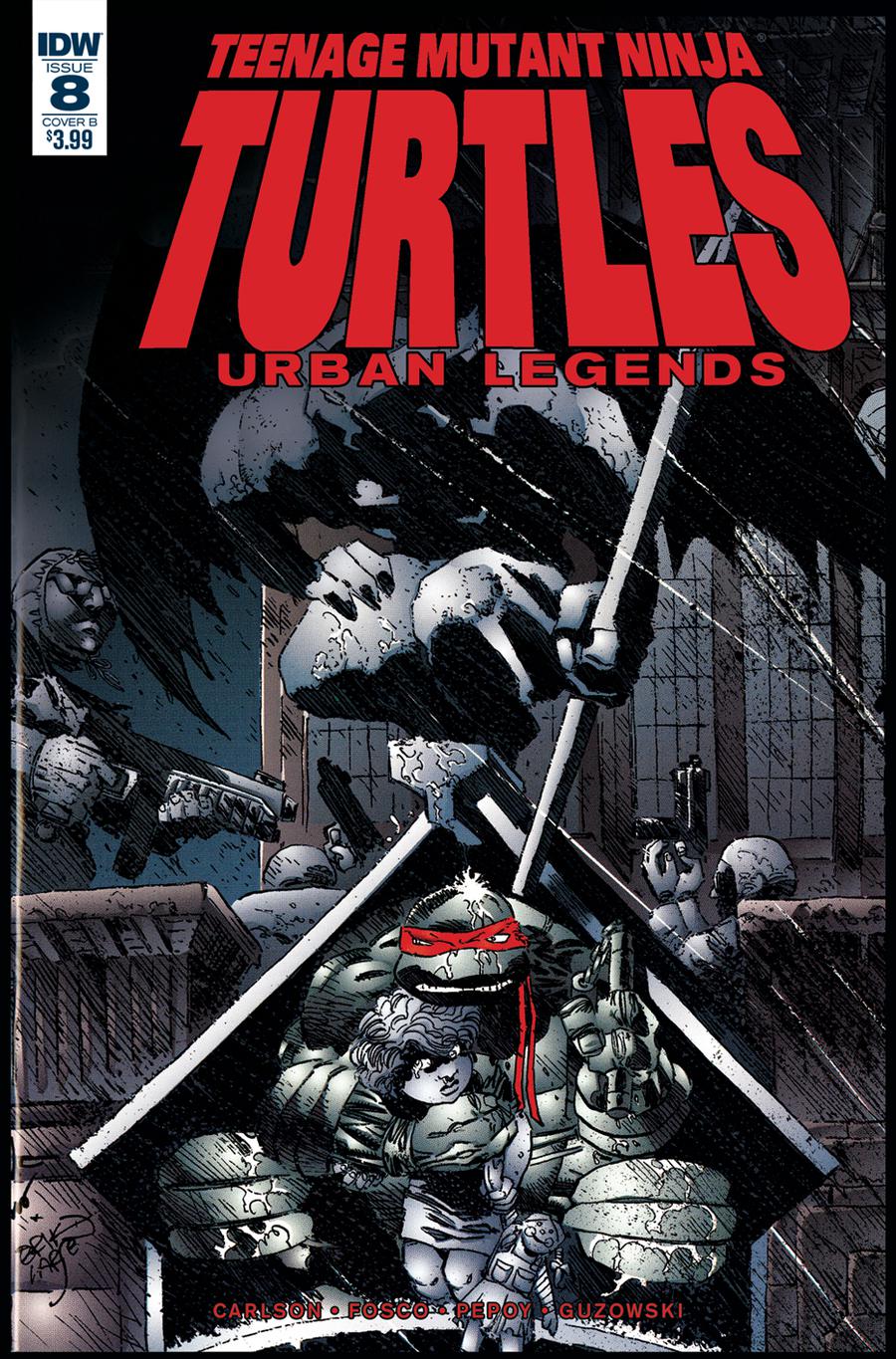 Teenage Mutant Ninja Turtles Urban Legends #8 Cover B Variant Frank Fosco & Erik Larsen Cover