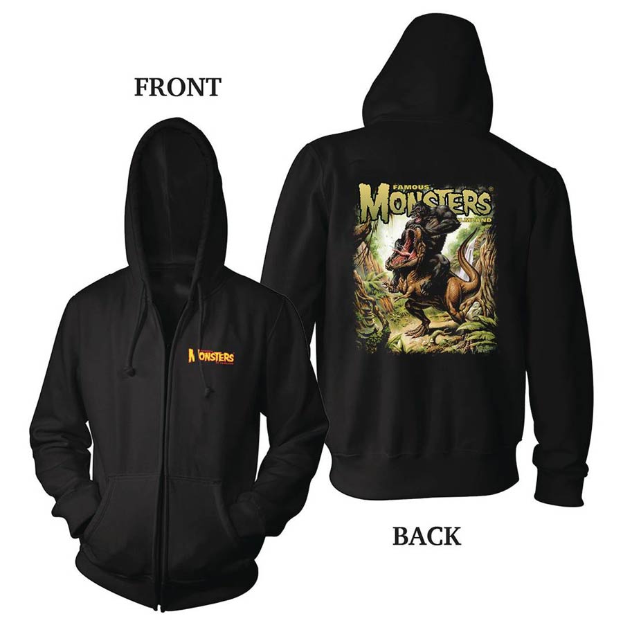 Kong vs T-Rex Hoodie Large