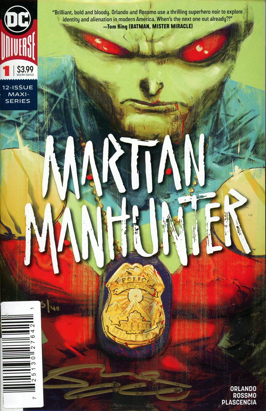 Martian Manhunter Vol 5 #1 Cover D DF Signed By Steve Orlando