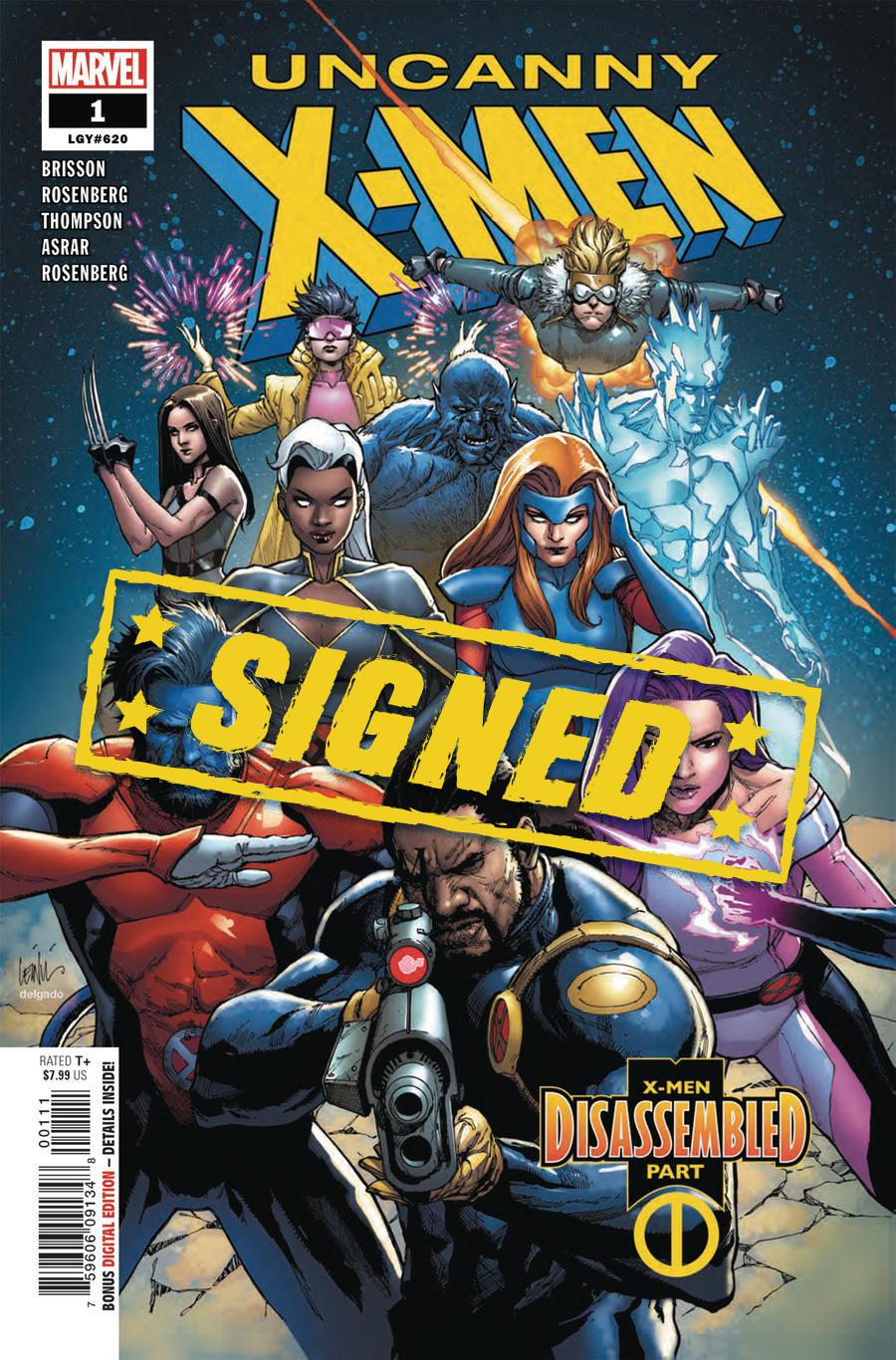 Uncanny X-Men Vol 5 #1 Cover V Regular Leinil Francis Yu Cover Signed By Ed Brisson