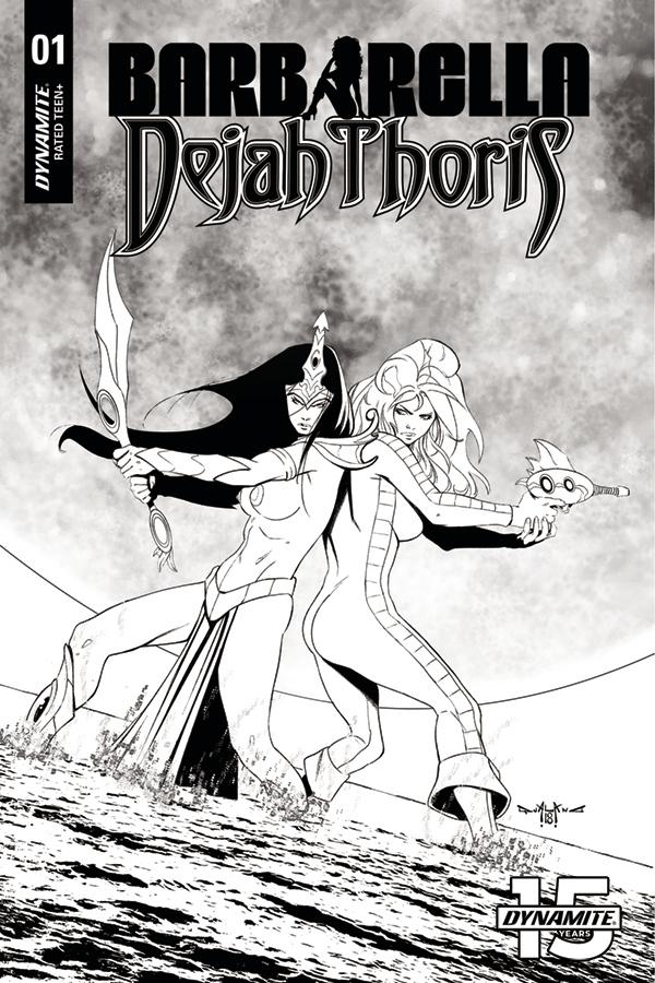 Barbarella Dejah Thoris #1 Cover L Incentive Pasquale Qualano Black & White Cover