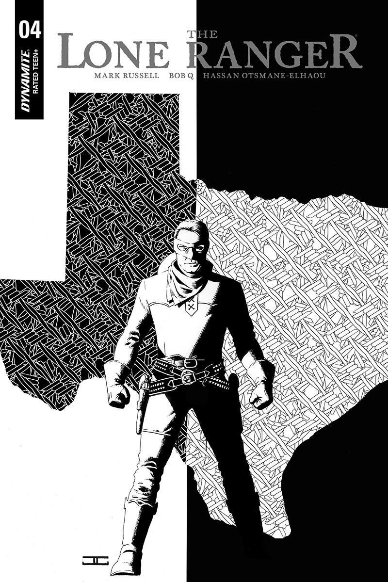 Lone Ranger Vol 6 #4 Cover B Incentive John Cassaday Black & White Cover