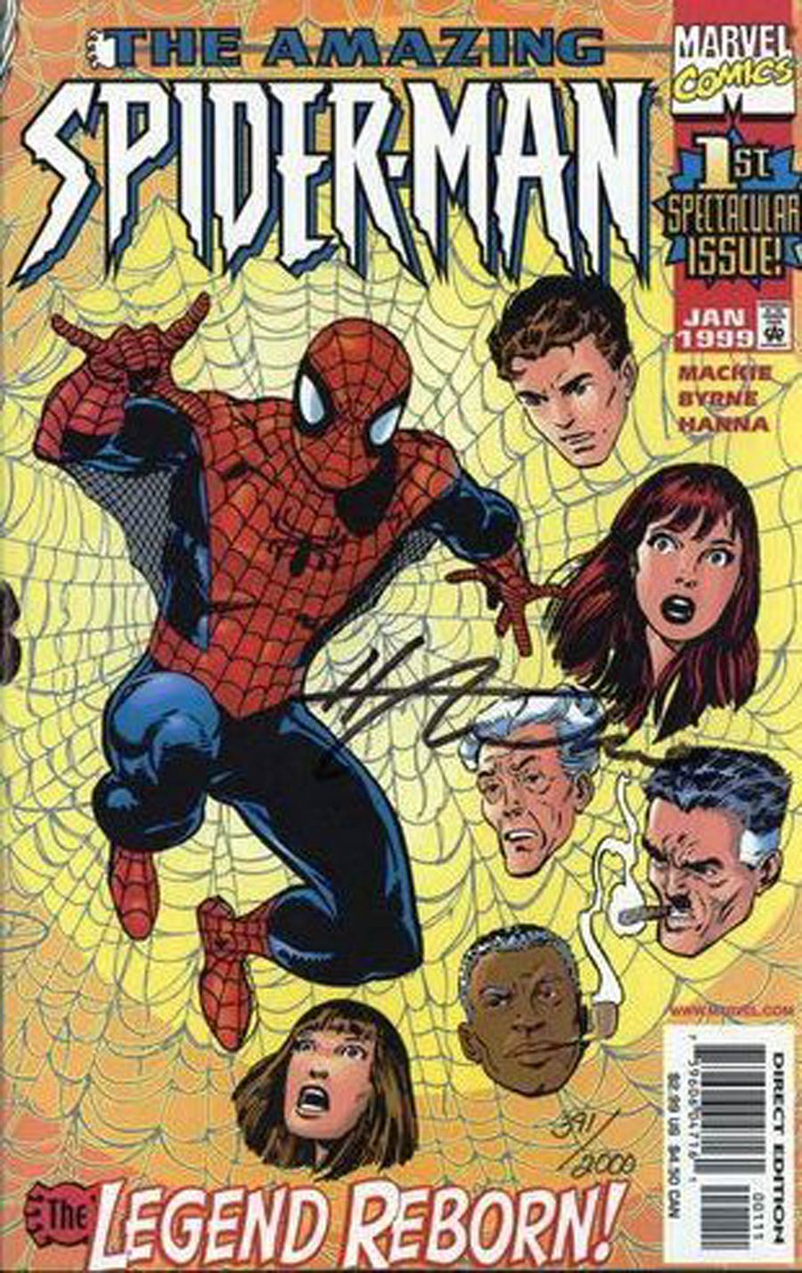 Amazing Spider-Man Vol 2 #1 Cover G DF Signed By Howard Mackie