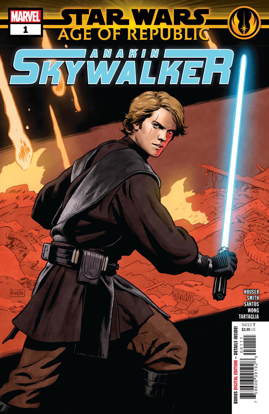 Star Wars Age Of Republic Anakin Skywalker #1 Cover A Regular Paolo Rivera Cover