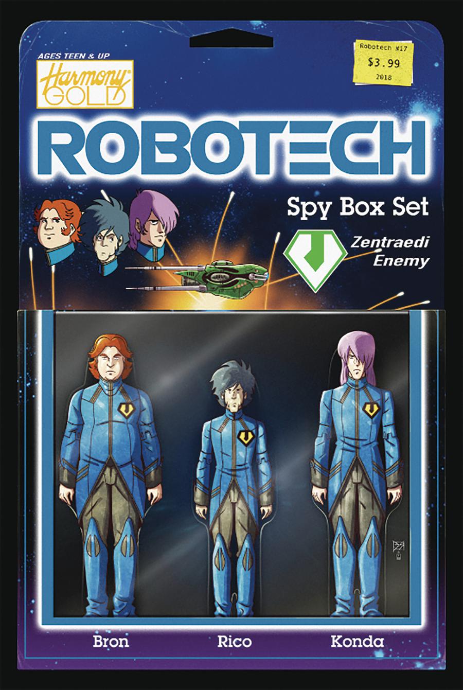 Robotech Vol 3 #17 Cover B Variant Blair Shedd Action Figure Cover