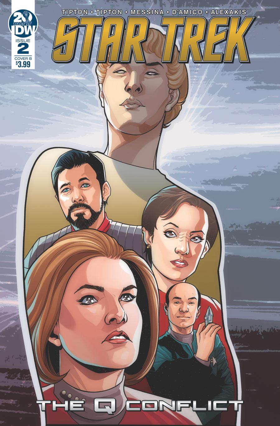 Star Trek Q Conflict #2 Cover B Variant David Messina Cover