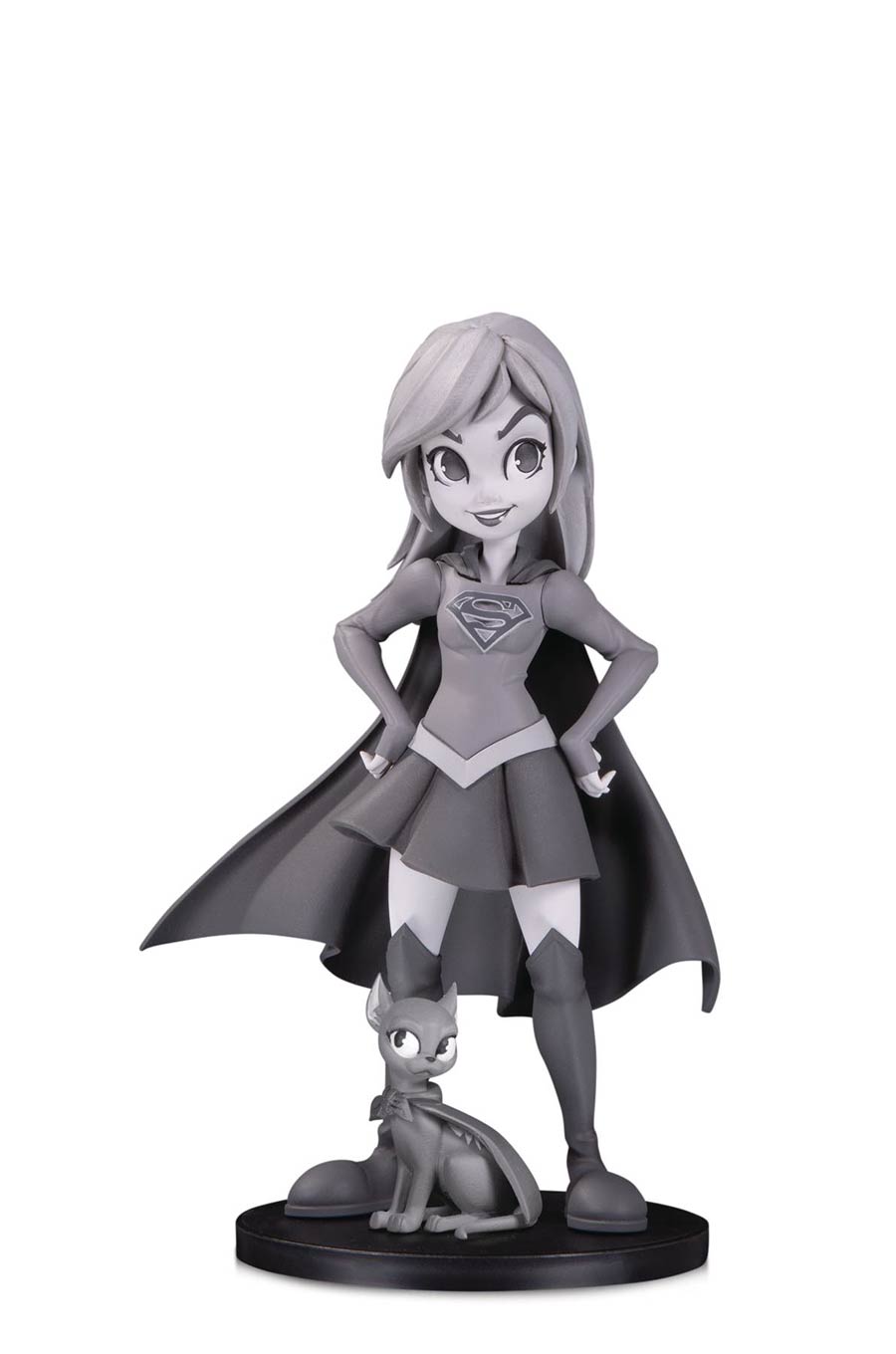 DC Artists Alley Designer Vinyl Figure By Chrissie Zullo - Supergirl Black & White Version