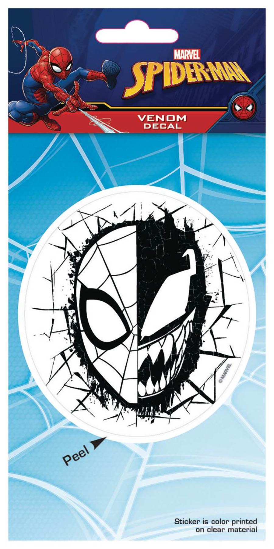 Marvel Heroes Vinyl Decal - Spider-Man Venom Half-Face