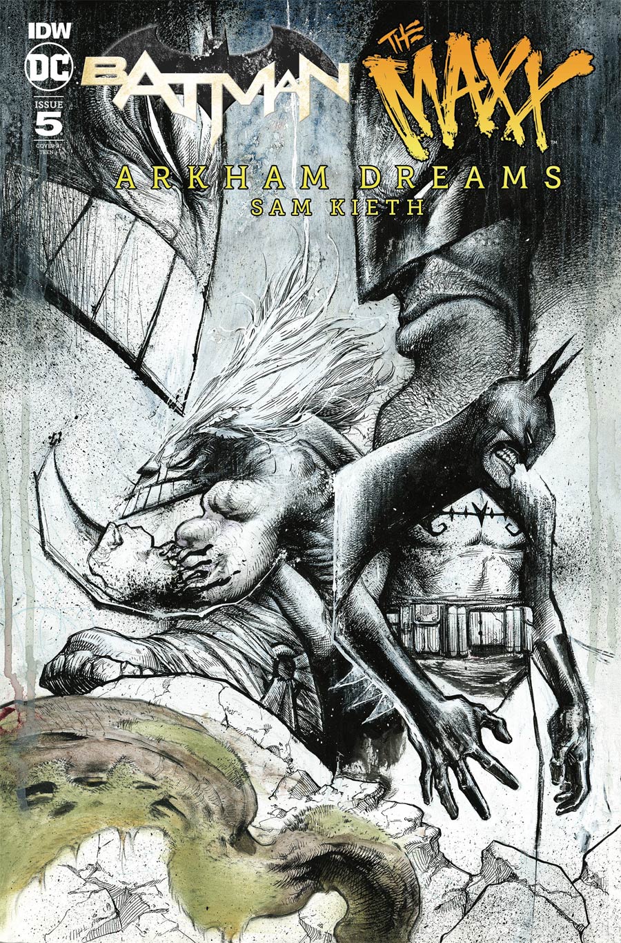 Batman The MAXX Arkham Dreams #5 Cover C Incentive Sam Kieth & Jonathan Wayshak Variant Cover