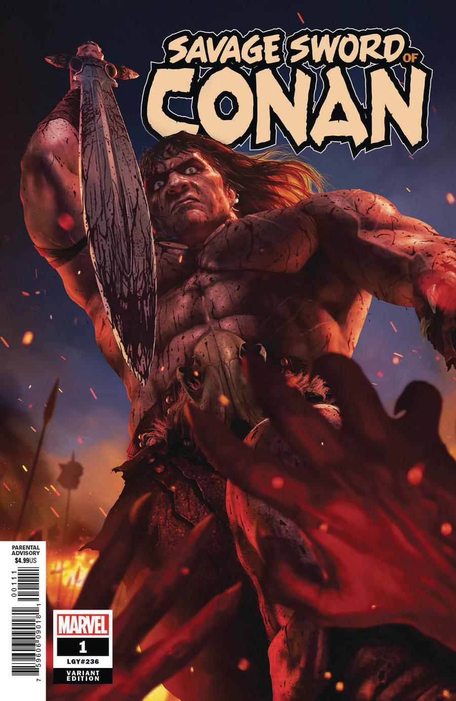 Savage Sword Of Conan #1 Cover E Incentive Rahzzah Color Variant Cover