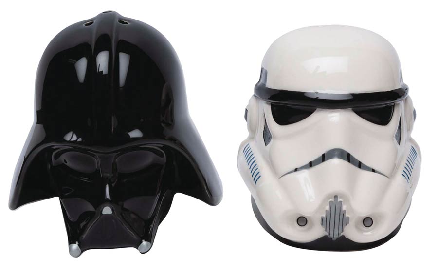 Star Wars Darth Vader & Storm Trooper Salt And Pepper Shakers