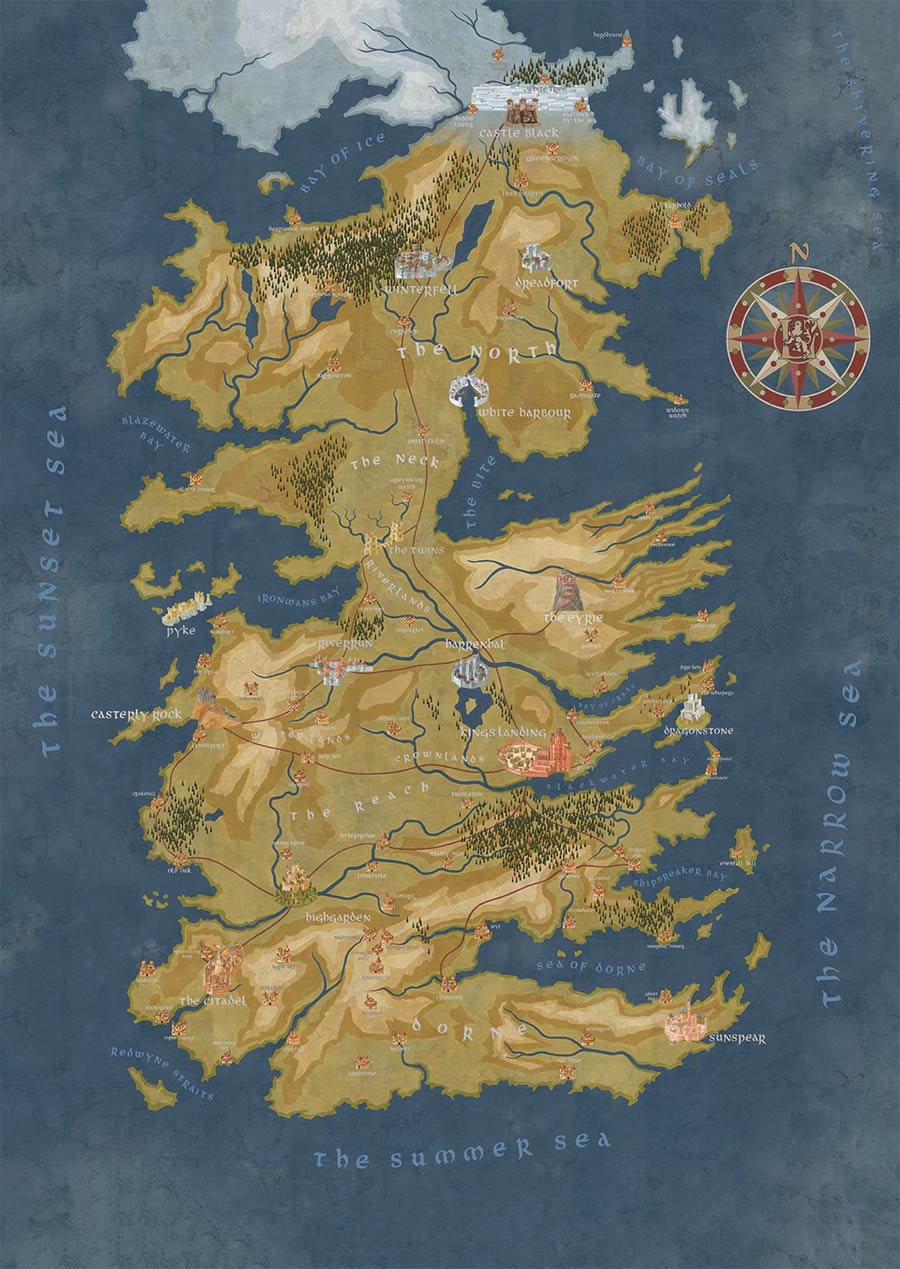 Game Of Thrones Cersei Lannister Westeros Map