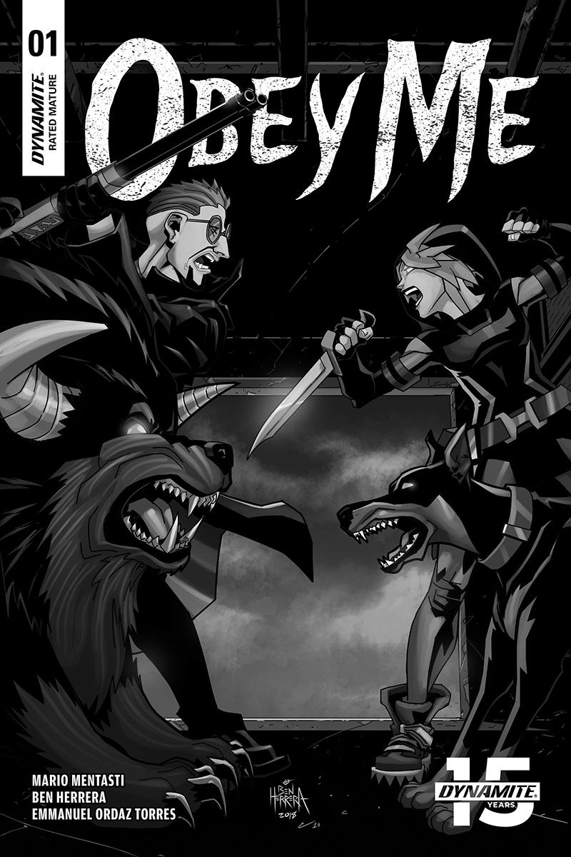 Obey Me #1 Cover C Incentive Ben Herrera Black & White A Cover