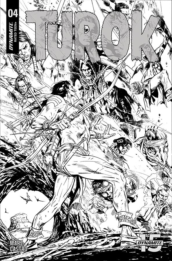 Turok Vol 3 #4 Cover D Incentive Butch Guice Black & White Cover