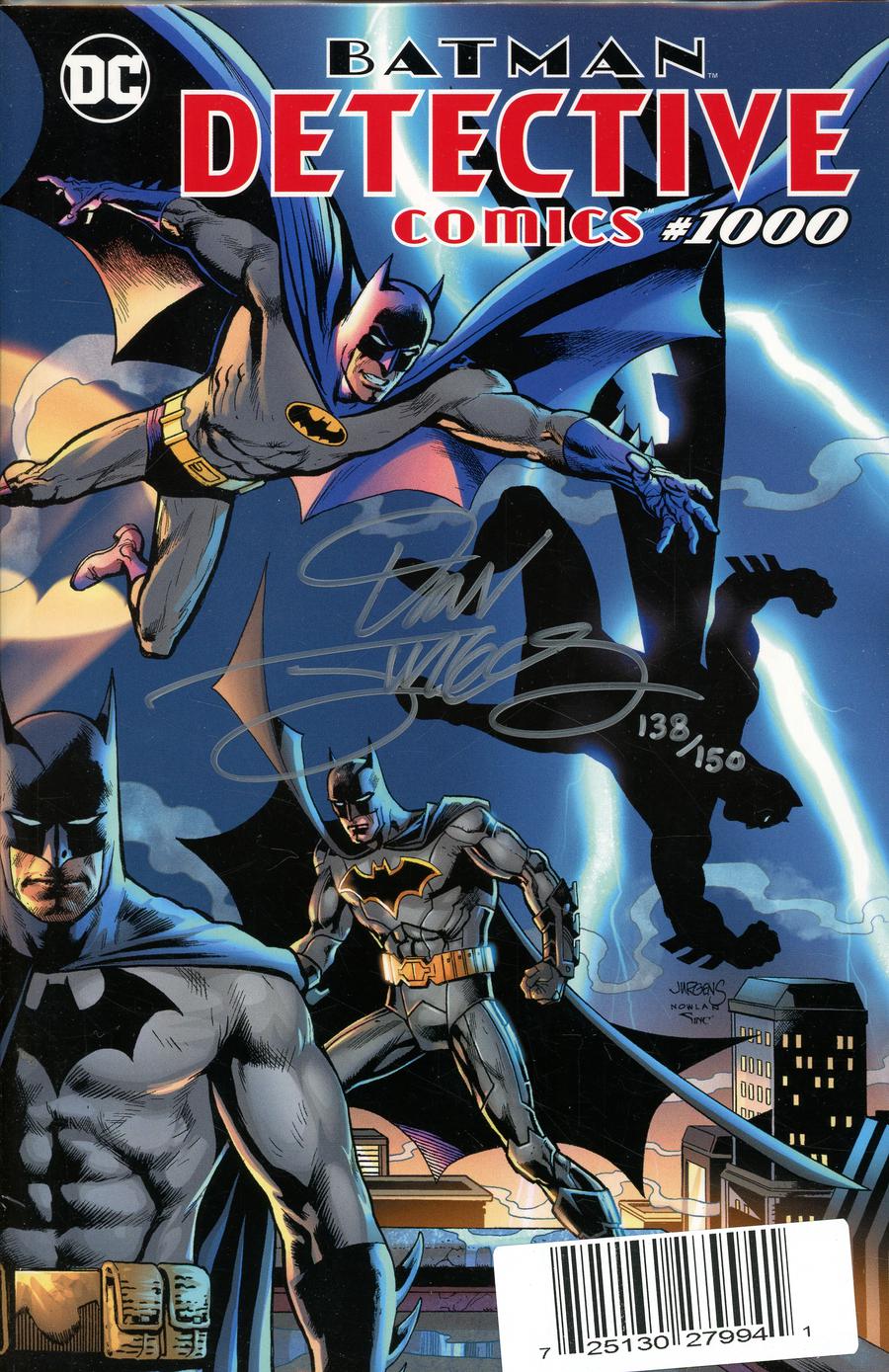 Detective Comics Vol 2 #1000 Cover Z-B DF Exclusive Dan Jurgens & Kevin Nowlan Variant Cover Signed By Dan Jurgens