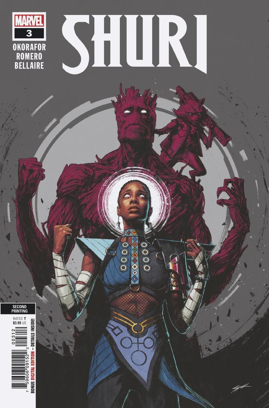 Shuri #3 Cover B 2nd Ptg Variant Leonardo Romero Cover