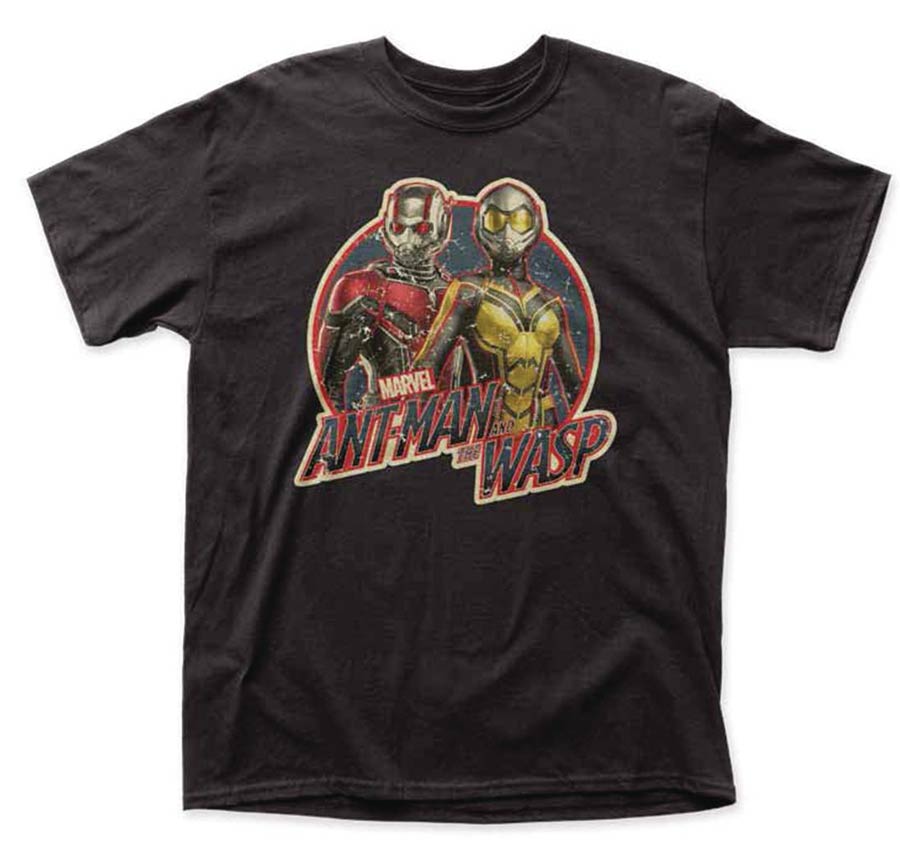 Marvel Ant-Man And The Wasp Antique Logo T-Shirt Large