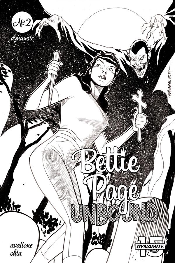 Bettie Page Unbound #2 Cover H Incentive David Williams Black & White Cover