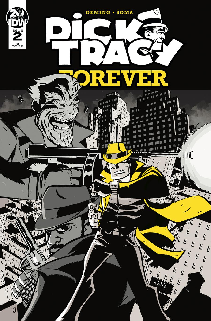 Dick Tracy Forever #2 Cover B Incentive Michael Avon Oeming Variant Cover