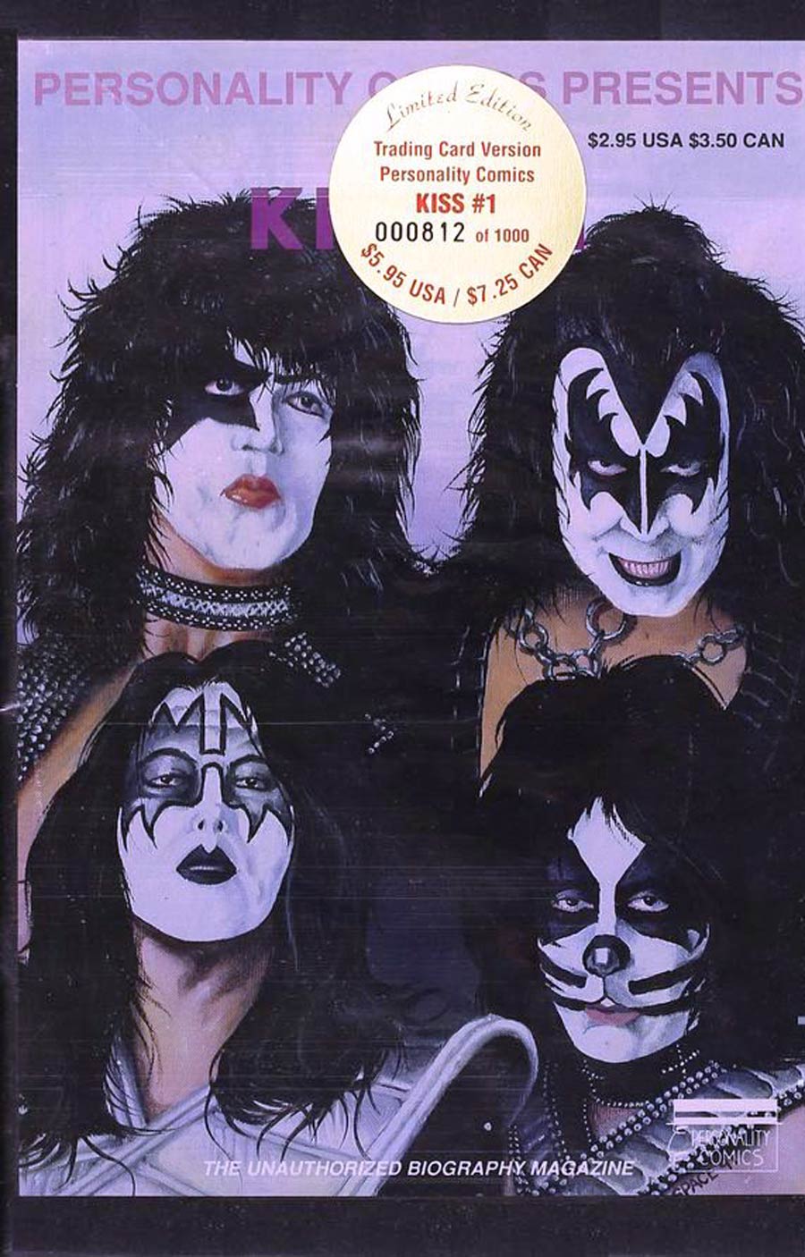 Personality Comics Presents Kiss #1 Cover B Limited Trading Card Edition