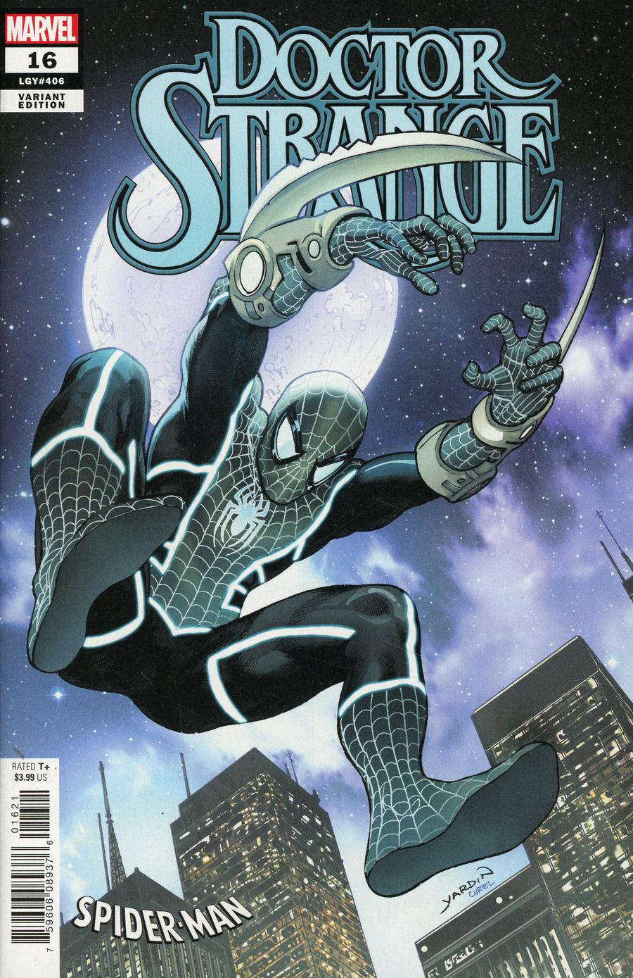 Doctor Strange Vol 5 #16 Cover B Variant David Yardin Spider-Man Stealth Suit Cover