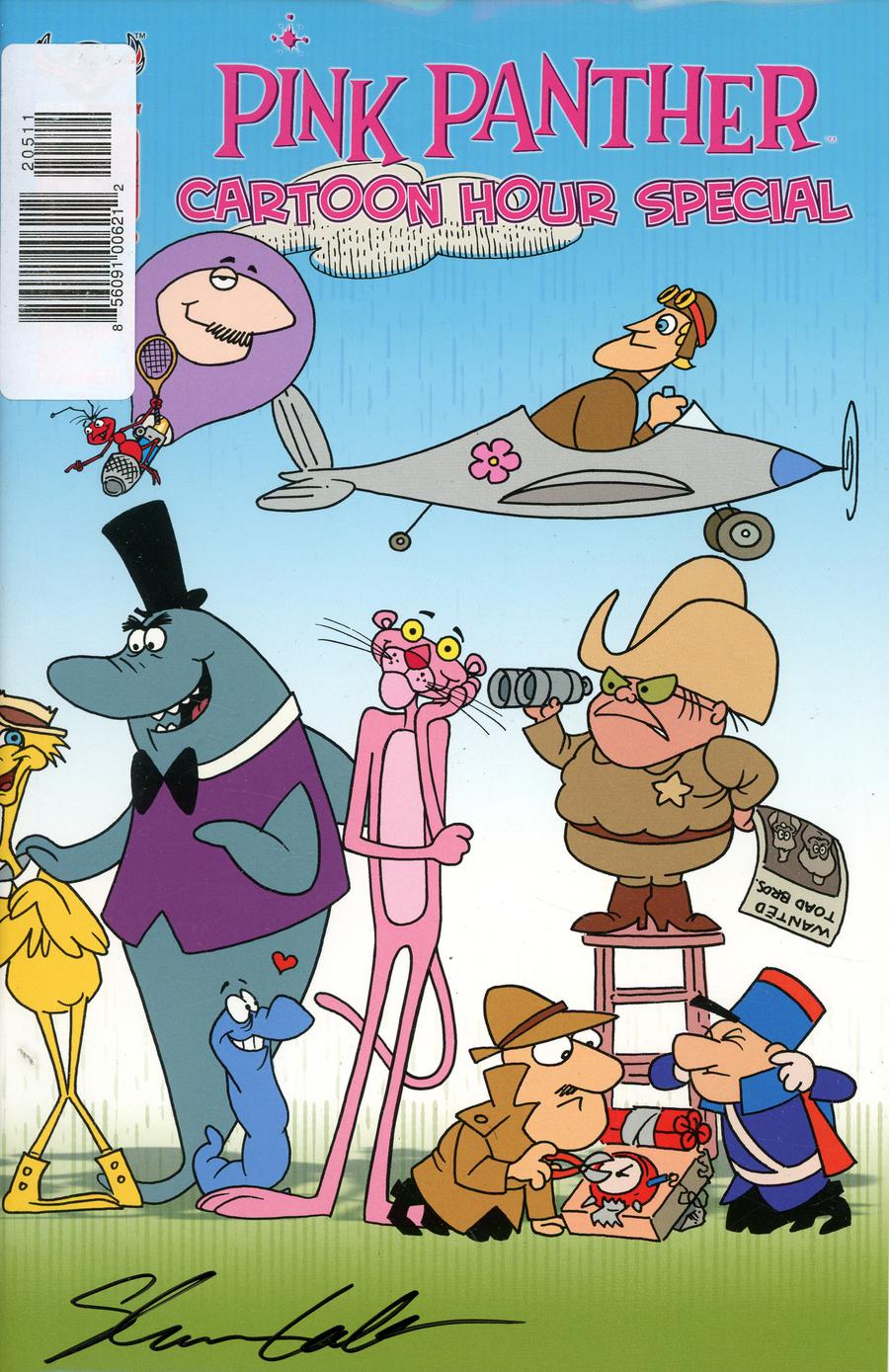 Pink Panther Cartoon Hour Special #1 Cover G Regular SL Gallant Wraparound Cover Signed By SL Gallant