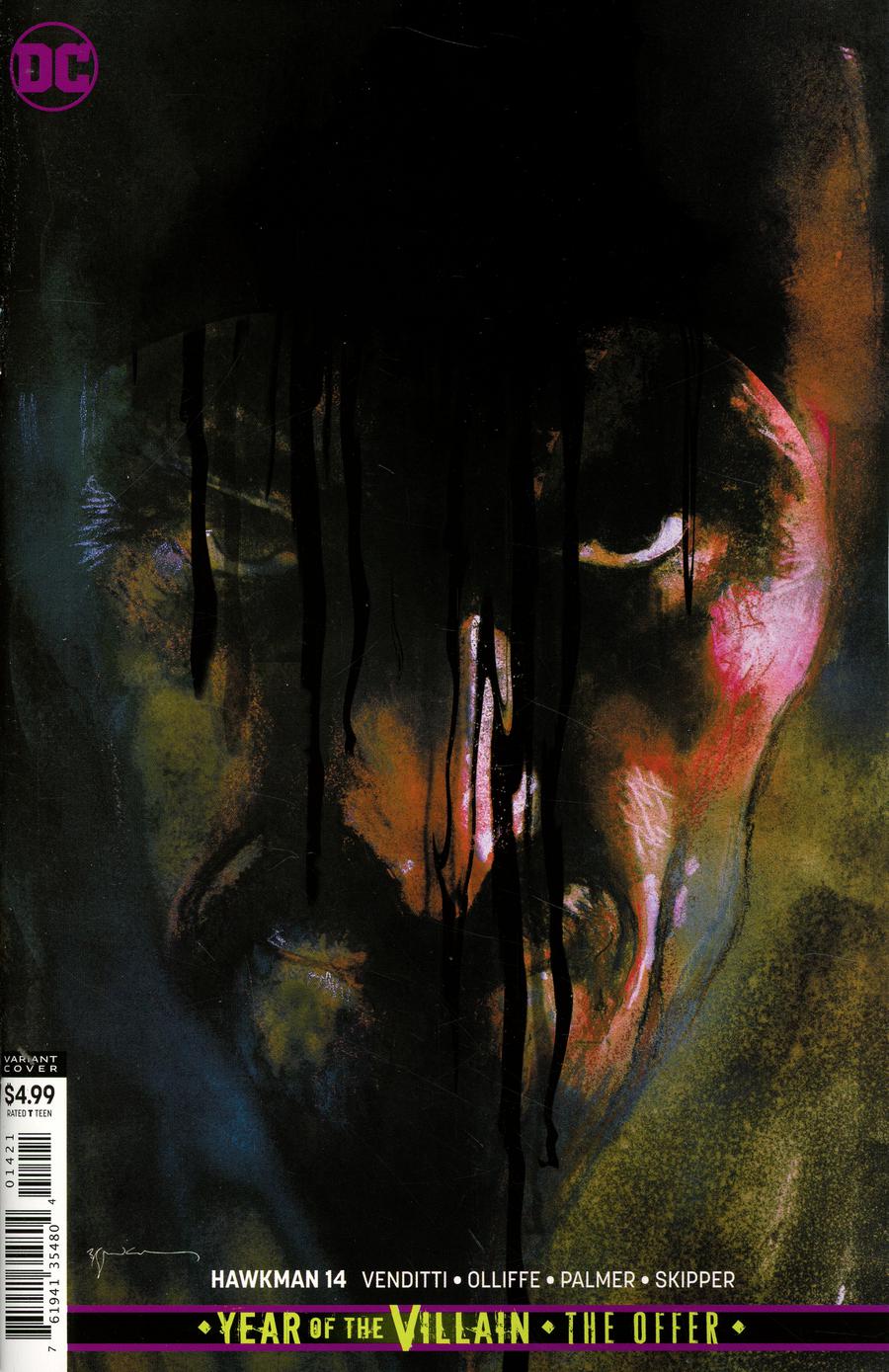 Hawkman Vol 5 #14 Cover B Variant Bill Sienkiewicz Card Stock Cover (Year Of The Villain The Offer Tie-In)