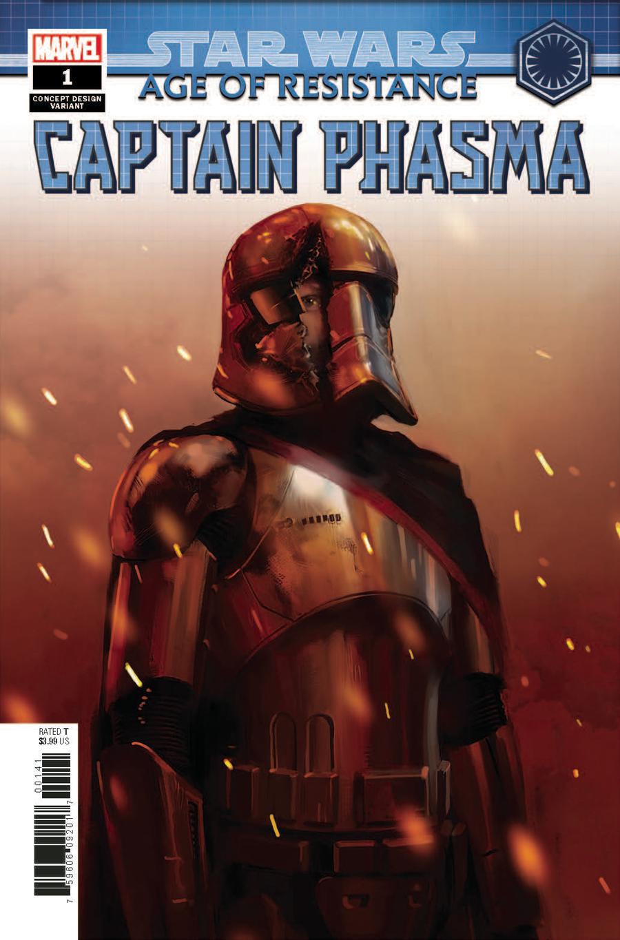 Star Wars Age Of Resistance Captain Phasma #1 Cover C Variant Artist Concept Cover