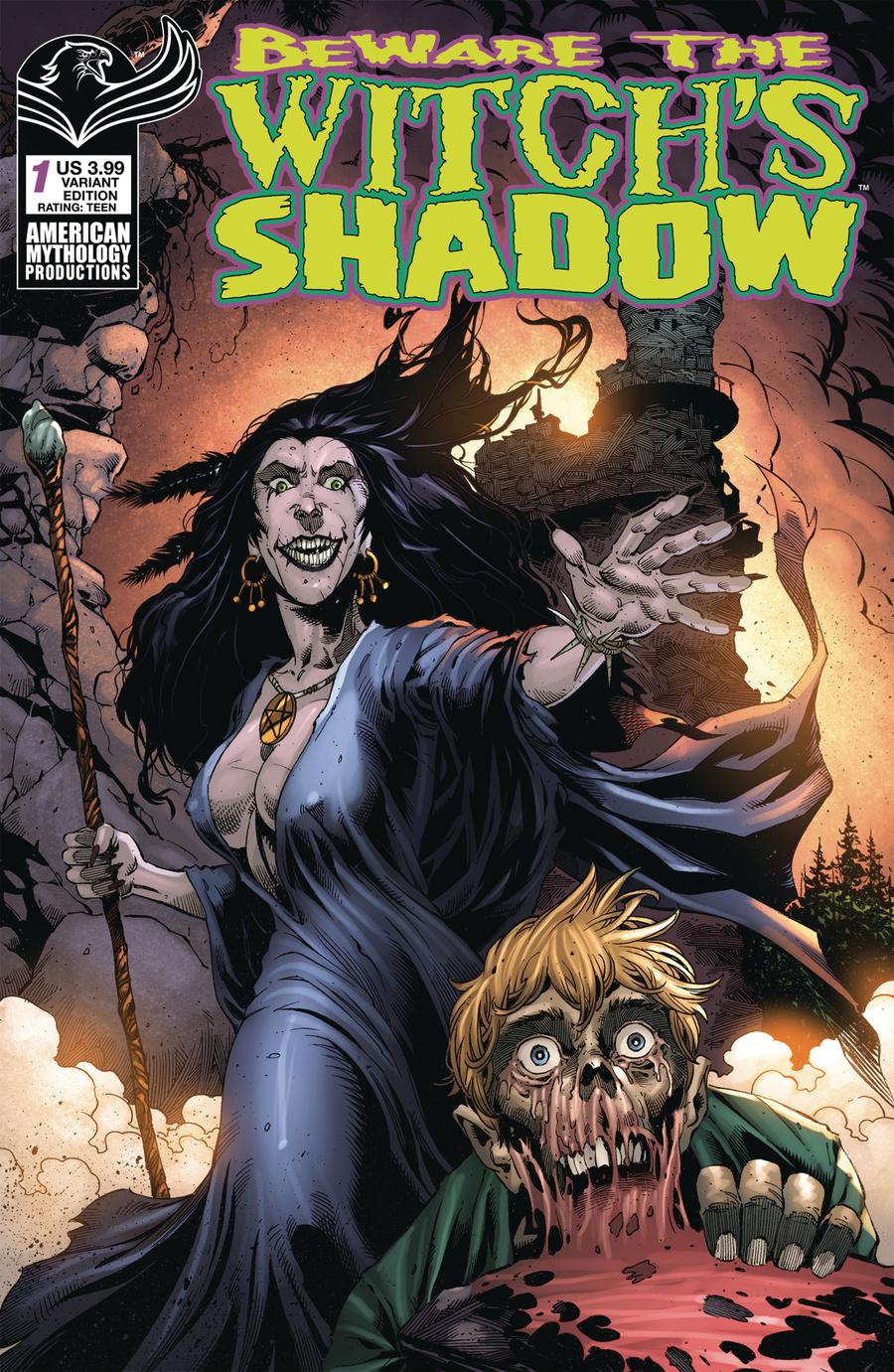 Beware The Witchs Shadow #1 Cover B Variant Rich Bonk Cover