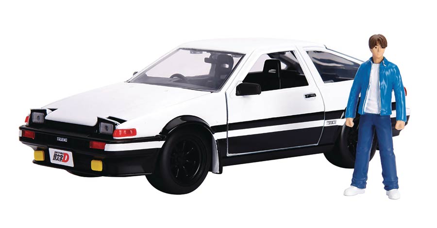 Initial D 86 Toyota Trueno Car & Figure 1/24 Scale Die-Cast