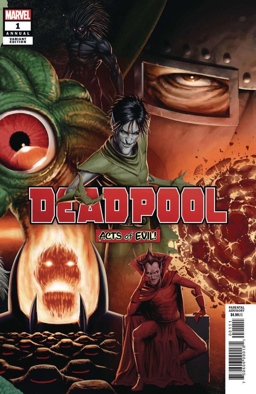 Deadpool Vol 6 Annual #1 Cover B Variant John Tyler Christopher Connecting Cover (Acts Of Evil Tie-In)