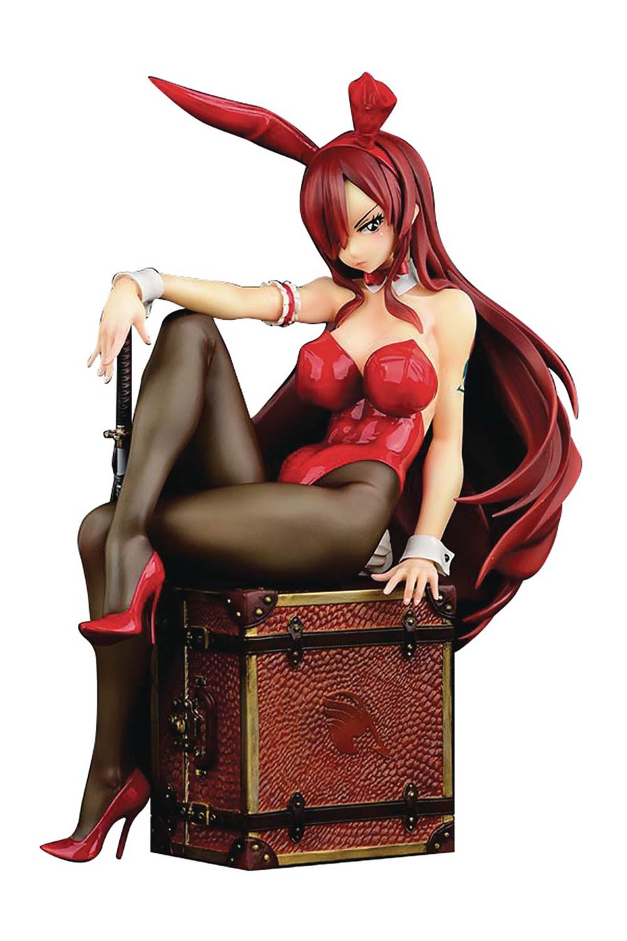 Fairy Tail Erza Scarlet Bunny Girl Rosso 1/6 Scale PVC Figure