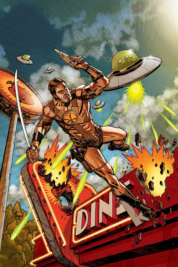 Warlord Of Mars Attacks #3 Cover G Incentive Dave Johnson Virgin Cover