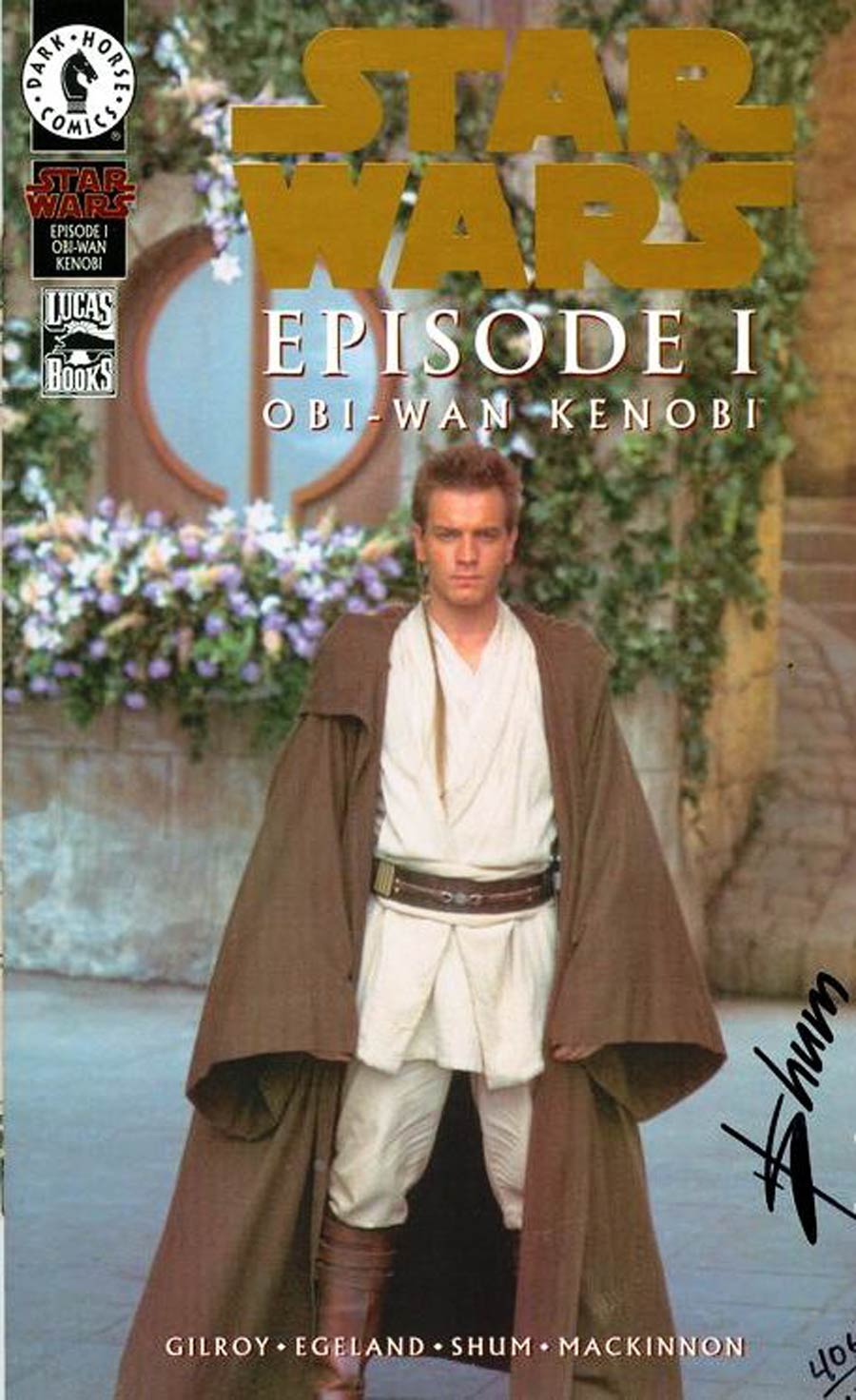 Star Wars Episode I The Phantom Menace Obi-Wan Kenobi Cover G DF Gold Foil Signed With Certificate