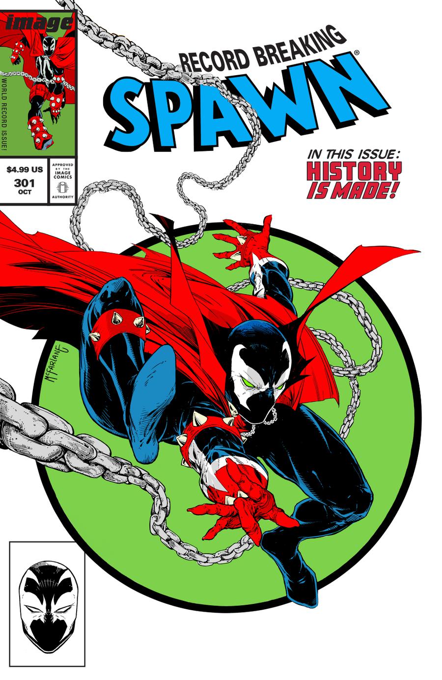 Spawn #301 Cover H Variant Todd McFarlane Parody Cover