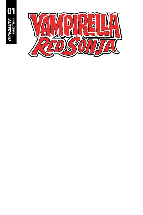 Vampirella Red Sonja #1 Cover F Variant Blank Authentix Cover