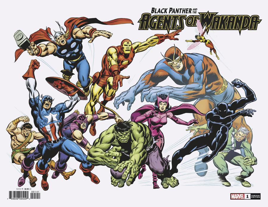 Black Panther And The Agents Of Wakanda #1 Cover E Incentive John Buscema Hidden Gem Variant Cover