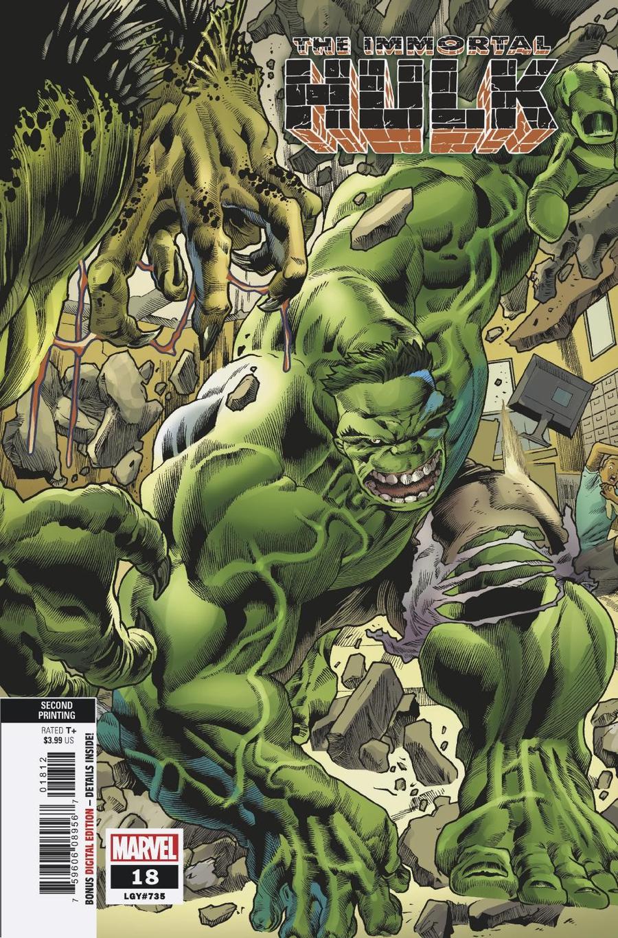 Immortal Hulk #18 Cover C 2nd Ptg Variant Joe Bennett Cover