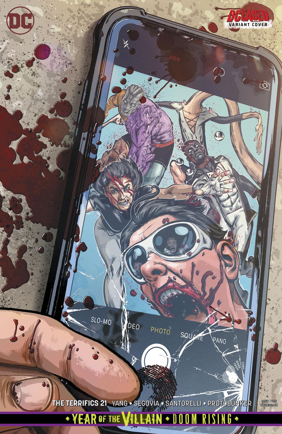 Terrifics #21 Cover B Variant Tony Shasteen DCeased Cover (Year Of The Villain Doom Rising Tie-In)