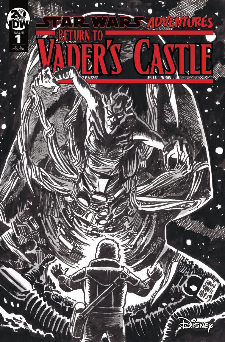 Star Wars Adventures Return To Vaders Castle #1 Cover C Incentive Francesco Francavilla Black & White Cover