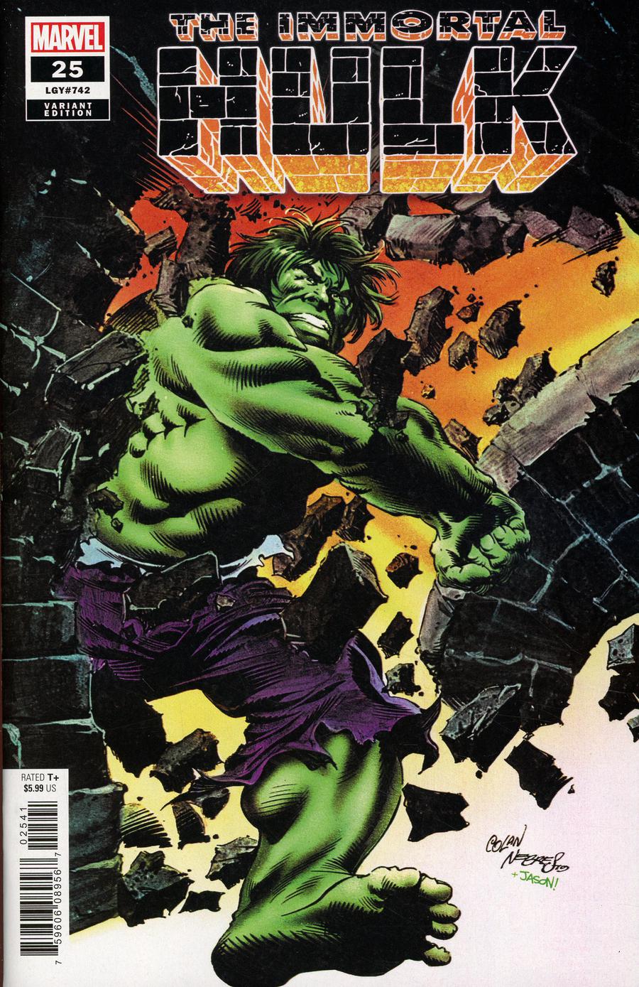 Immortal Hulk #25 Cover G Incentive Gene Colan & Rudy Nebres Hidden Gem Variant Cover