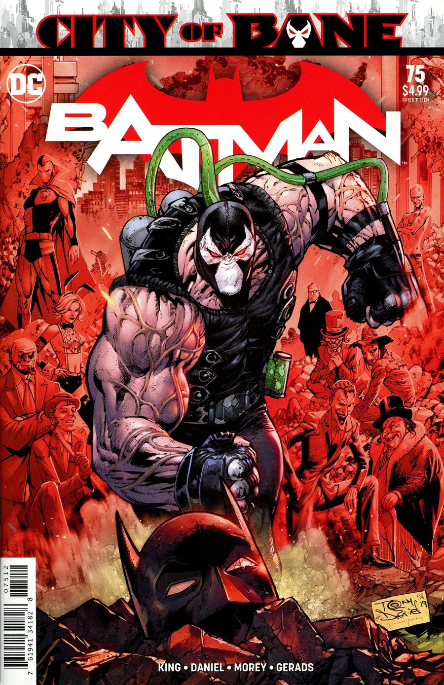 Batman Vol 3 #75 Cover G 2nd Ptg Variant Tony S Daniel Cover (Year Of The Villain The Offer Tie-In)