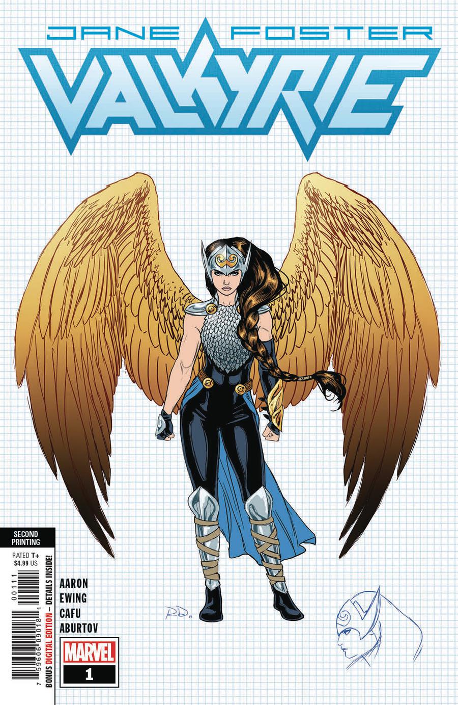 Valkyrie Jane Foster #1 Cover F 2nd Ptg Variant Russell Dauterman New Art Cover